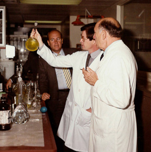 Dr. Furst in the lab 1952